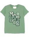 Mother The Sinful Embroidered T-shirt In Green