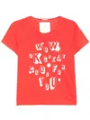 Mother The Sinful Short Sleeve Graphic T-shirt In Red
