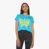 Mother The Sinful Linen-blend T-shirt In Blue