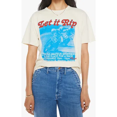 MOTHER MOTHER THE SLEEPOVER STRETCH COTTON GRAPHIC T-SHIRT