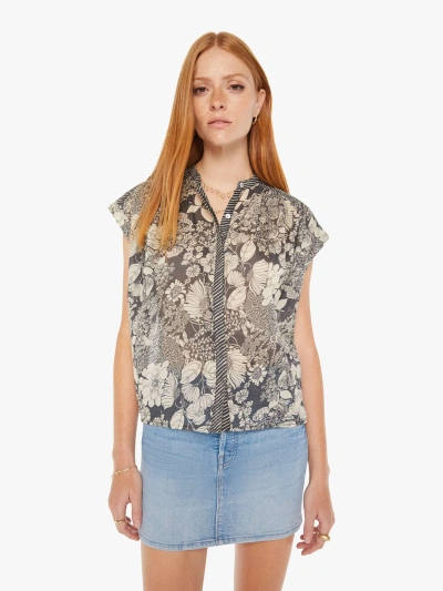Mother The Slow Ride Button Down French Fairy Tale Sweater In Black - Size X-large In Multicolor