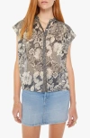 MOTHER THE SLOW RIDE FLORAL COTTON BUTTON-UP SHIRT