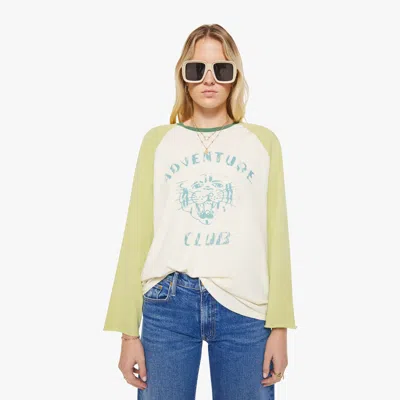 Mother The Slugger 3qtr Fray Adventure Club T-shirt In Green