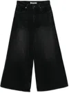 Mother The Slung Sugar Cone Sneak Jeans In Schwarz
