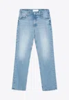 Mother The Smarty Slim Jeans In Blue