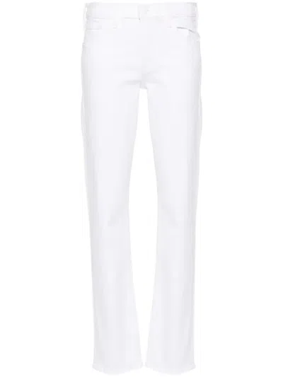 Mother The Smarty Straight Jeans In White