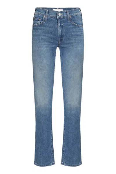 Mother The Smarty Straight Leg Jeans In Denim