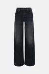 Mother Smoothie Sneak Denim Pants In Black