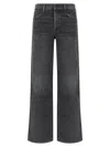 Mother Smoothie Sneak Denim Pants In Black