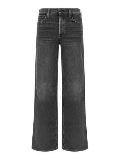 Mother The Smoothie Sneak Jeans In Black