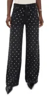 Mother Womens Nails For Dinner The Smoothie Sneak Studded Denim Jeans