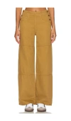 Mother The Smoothie Utility Skimp Bronze Mist Pants In Bronze Mist