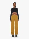 Mother The Smoothie Utility Skimp Bronze Mist Pants In Yellow
