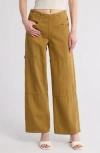 Mother The Smoothie Utility Skimp Bronze Mist Pants In Bronze Mist