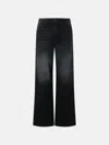 Mother 'the Spinner' Black Denim Jeans In Black