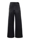Mother 'the Spinner' Black Five-pocket Jeans With High Waist In Cotton Woman In Black