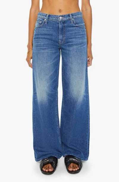 Mother The Spinner Sneak High Waist Wide Leg Jeans In Paint The Town