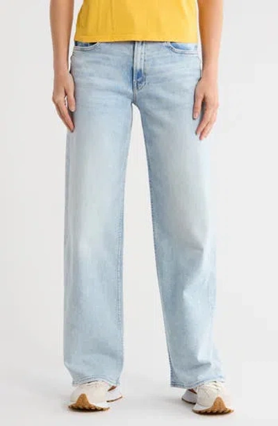 Mother The Spinner Wide Leg Jeans In Blue