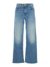 Mother The Spinner Zip Sneak Jeans In Blue