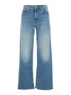 Mother The Spinner Zip Sneak Jeans In Blue