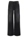 Mother The Hustler Roller Sneak Jeans In Black