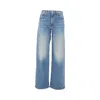 Mother The Spinner Zip Sneak Jeans In Blue