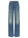 Mother The Spinner Zip Sneak Jeans In Blue