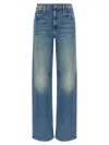 Mother The Spinner Zip Sneak Jeans In Blue