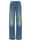 Mother The Spinner Zip Sneak Jeans In Blue