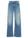 Mother The Spinner Zip Sneak Jeans In Blue