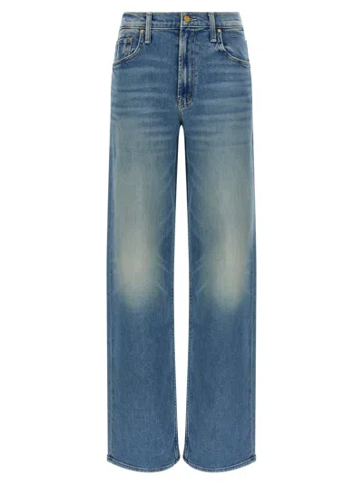 Mother Womens After Midnight The Reifler Straight-leg Denim Jeans In Blue