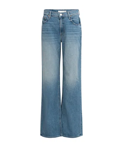 Mother The Spinner Zip Sneak Jeans In Blue