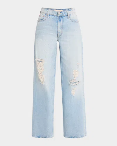 MOTHER THE SPINNER ZIP SNEAK JEANS