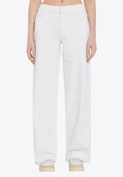 MOTHER THE SPINNER ZIP SNEAK JEANS