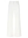 Mother 'the Spinner Zip Sneak' Jeans In White