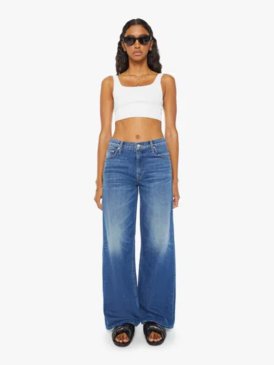 Mother The Spinner Zip Sneak Paint The Town Jeans In Blue