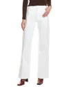 Mother The Spinner Zip Sneak Totally Innocent Wide Leg Jean In White