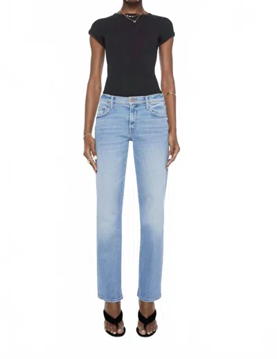 Mother The Spinoff Skimp Jeans In Saddle Up In Blue