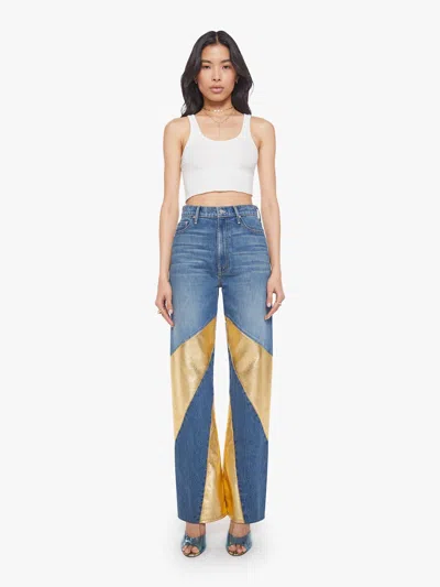 Mother The Spiral Saloon Heel Good As Gold Jeans In Blue