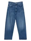 Mother The Spitfire Ankle Jeans In Blue