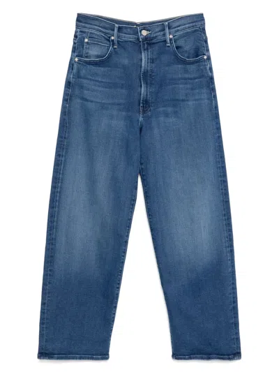 Mother The Spitfire Ankle Jeans In Blue