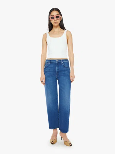 Mother The Spitfire Ankle Whatever You Want Jeans In Blue