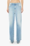 MOTHER THE SPITFIRE SNEAK STRAIGHT LEG JEANS