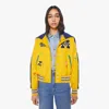 Mother The Split Hood Team Spirit Drop Out Jacket In Yellow