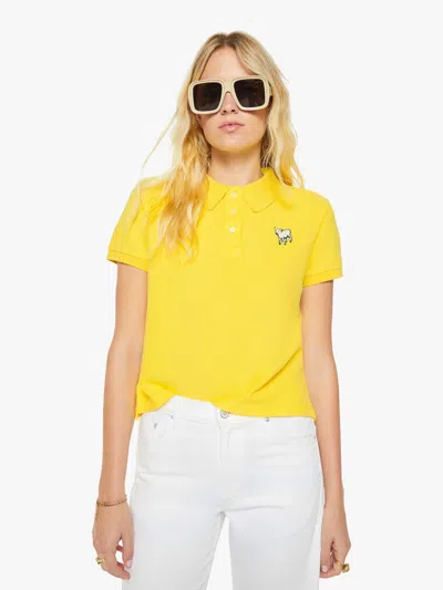 Mother The Split S/s Match Buttercup Shirt In Yellow