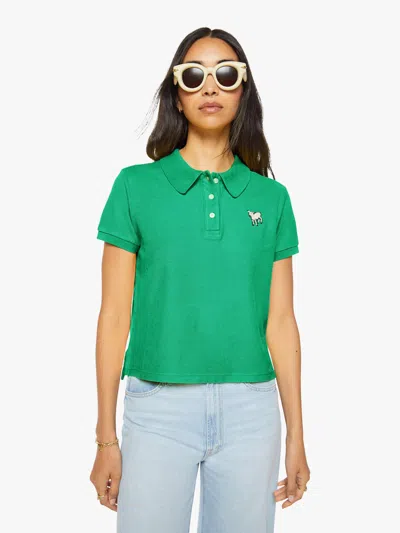 Mother The Split S/s Match Holly Shirt In Green