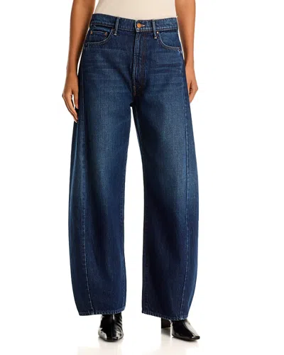 Mother The Spoonful Nerdy High Rise Barrel Jeans In Fresh Squeezed In Multi