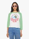 Mother The Sporty Concert Printed Cotton-jersey T-shirt In Green