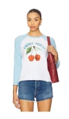 Mother The Sporty Concert Cherry Picking Graphic Baseball T-shirt