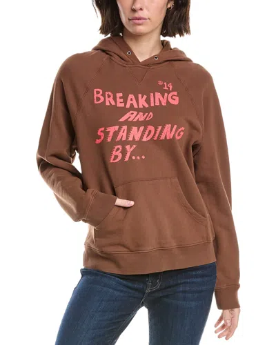 Mother The Square Hoodie In Brown